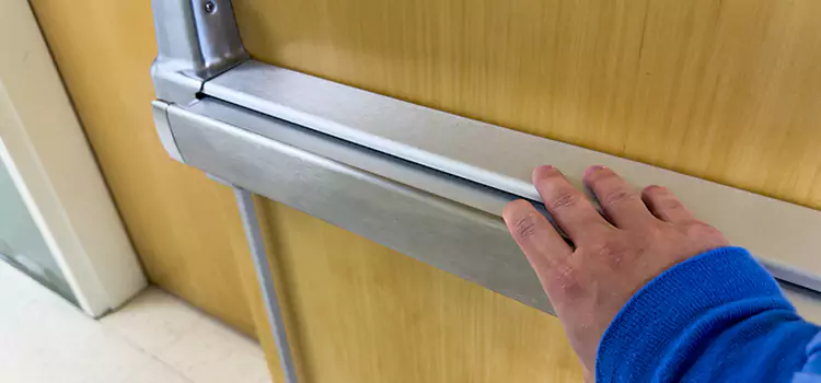 Installing a Push Bar on a Door North Highlands
